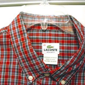 Lacoste LS 45 XL Regular Fit Red Light Blue White